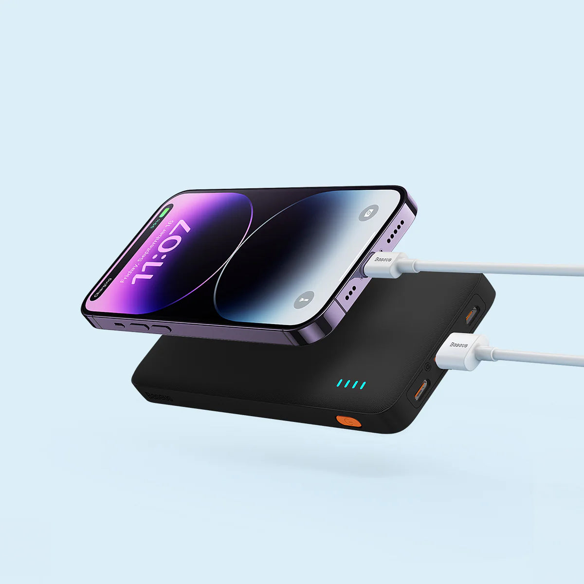 Externer Baseus Airpow-Akku, 10.000 mAh, 20 W, QC + PD, 1 x USB-A – 1 x USB-C, Schwarz PPQD090001