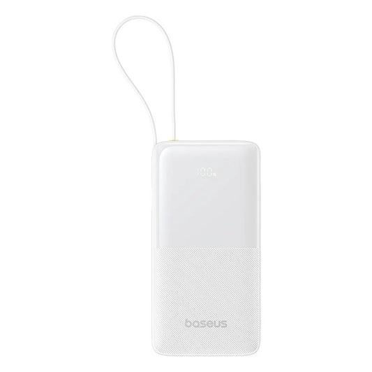 Externer Akku Baseus Bipow 2, 20000mAh, 20W, QC + PD, 1 x USB-A - 2 x USB-C, Weiß P10077101213-01