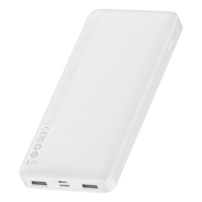 Baseus Bipow Externer Akku, 10000 mAh, 15 W, 1 x USB-C – 2 x USB-A, Weiß PPBD050002