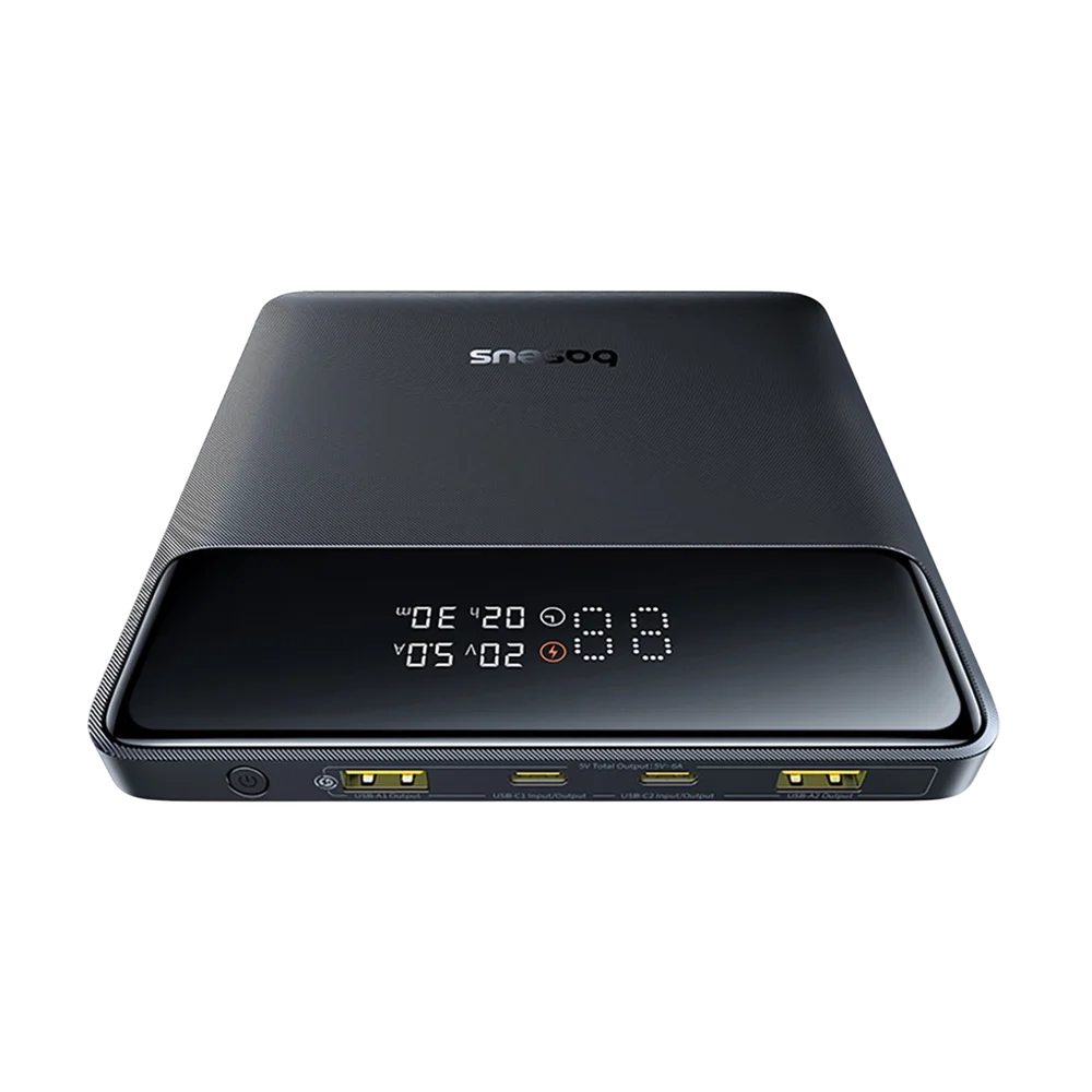 Externe Batterie Baseus Blade H1, 20000mAh, 100W, QC + PD, 2 x USB-A - 2 x USB-C, Schwarz P10021604123-00