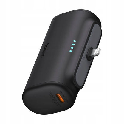 Externer Akku Baseus Compact, 5000mAh, 20W, PD, 1 x Lightning - 1 x USB-C, Schwarz P10068307113-00