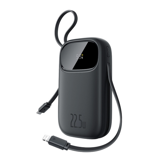 Baseus EnerFill FC31 External Battery, 10000mAh, 22.5W, QC + PD, 1 x Lightning - 1 x USB-A - 2 x USB-C, Black