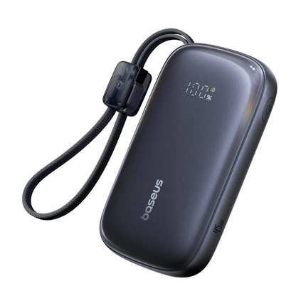 Externer Akku Baseus EnerFill FC21 QPow 3 Ultra, 20000mAh, 45W, QC + PD, 1 x USB-A - 1 x USB-C, Schwarz E0027P00