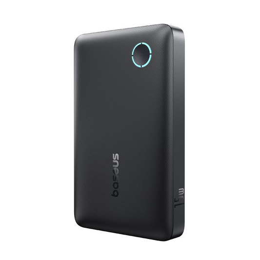 Baseus EnerFill FP11 External Battery, 10000mAh, 15W, 1 x USB-A - 1 x USB-C, Black P1008210C123