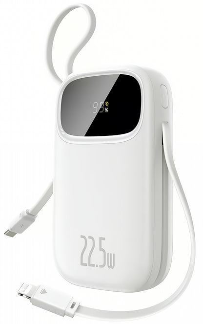 Externe Batterie Baseus EnerFill FC31, 10000mAh, 22,5W, QC + PD, 1 x Lightning - 1 x USB-A - 2 x USB-C, Weiß P10082106213-00