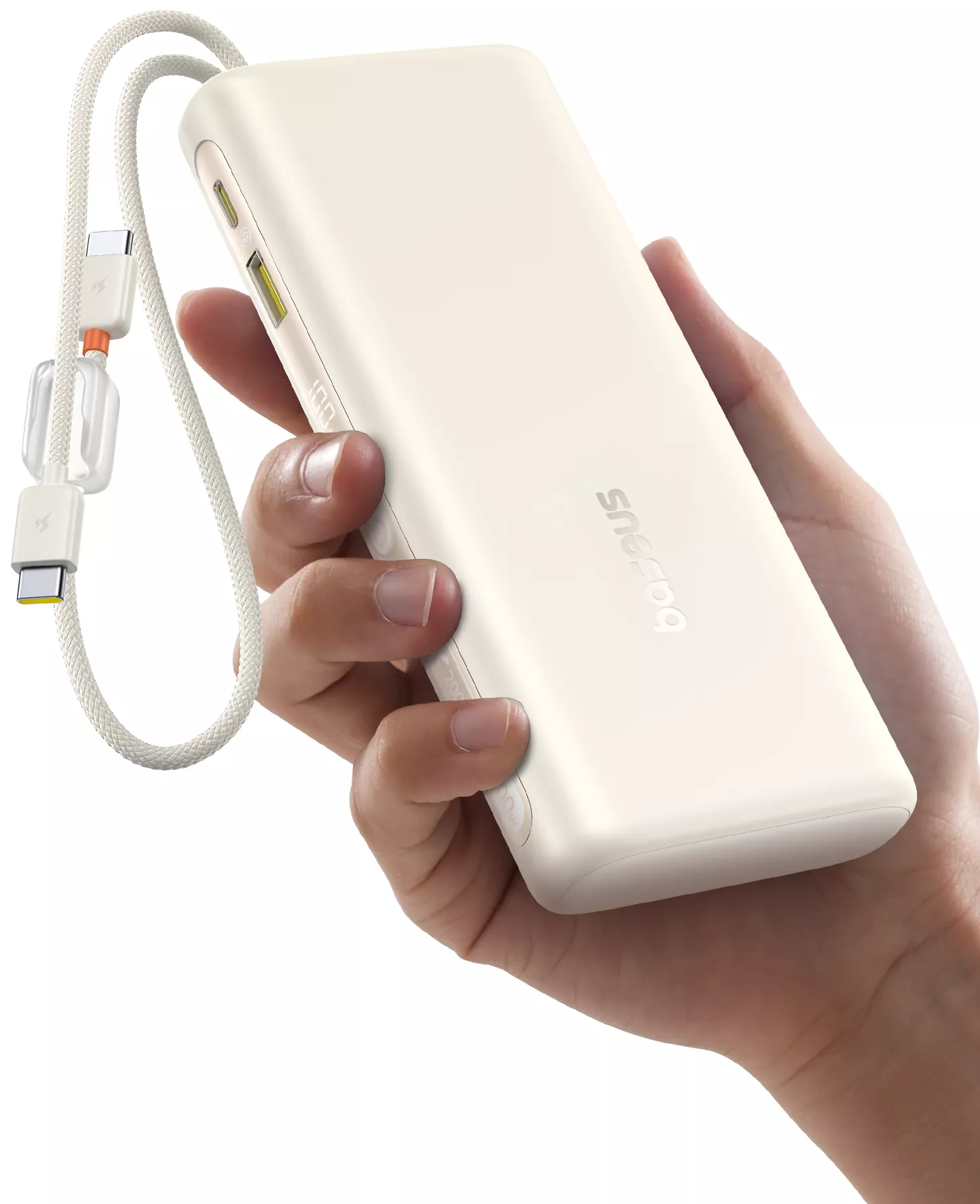 Externe Batterie Baseus EnerFill FC41, 20000mAh, 100W, QC + PD, 1 x USB-A - 3 x USB-C, Weiß E0028N04