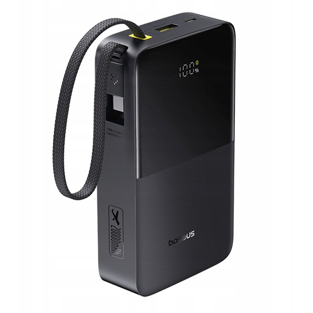 Externer Akku Baseus EnerFill Bipow2 Pro, 20000mAh, 22.5W, QC + PD, 1 x USB-A - 2 x USB-C, Schwarz E0027701