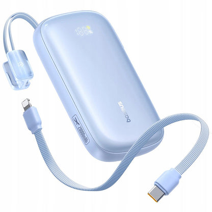 Externer Akku Baseus EnerFill FC21 Qpow 3 Ultra, 10000mAh, 22.5W, QC + PD, 1 x USB-A - 1 x USB-C, Blau E0027L03
