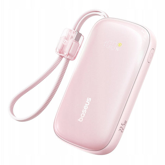 Externer Akku Baseus EnerFill FC21 Qpow 3 Ultra, 10000mAh, 22.5W, QC + PD, 1 x USB-A - 1 x USB-C, Rosa E0027L02