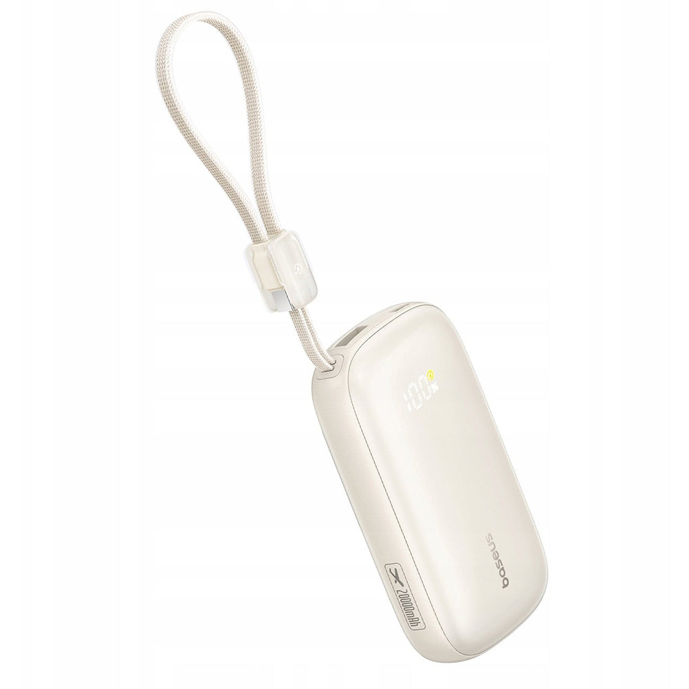 Externer Akku Baseus EnerFill FC21 Qpow 3 Ultra, 10000mAh, 45W, QC + PD, 1 x USB-A - 1 x USB-C, Beige E0027Q01