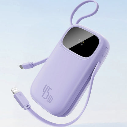 Externer Akku Baseus EnerFill FC31 Qpow 3, 10000mAh, 45W, QC + PD, 1 x Lightning - 1 x USB-A - 2 x USB-C, Lila E0028C02