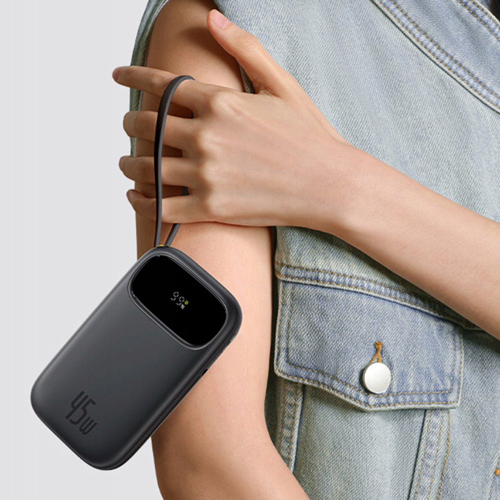 Externer Akku Baseus EnerFill FC31 Qpow 3, 20000mAh, 45W, QC + PD, 1 x Lightning - 1 x USB-A - 2 x USB-C, Lila E0028D02