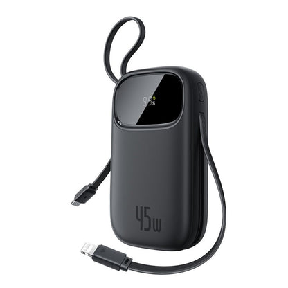 Externer Akku Baseus EnerFill FC31 Qpow 3, 20000mAh, 45W, QC + PD, 1 x Lightning - 1 x USB-A - 2 x USB-C, Schwarz E0028D00