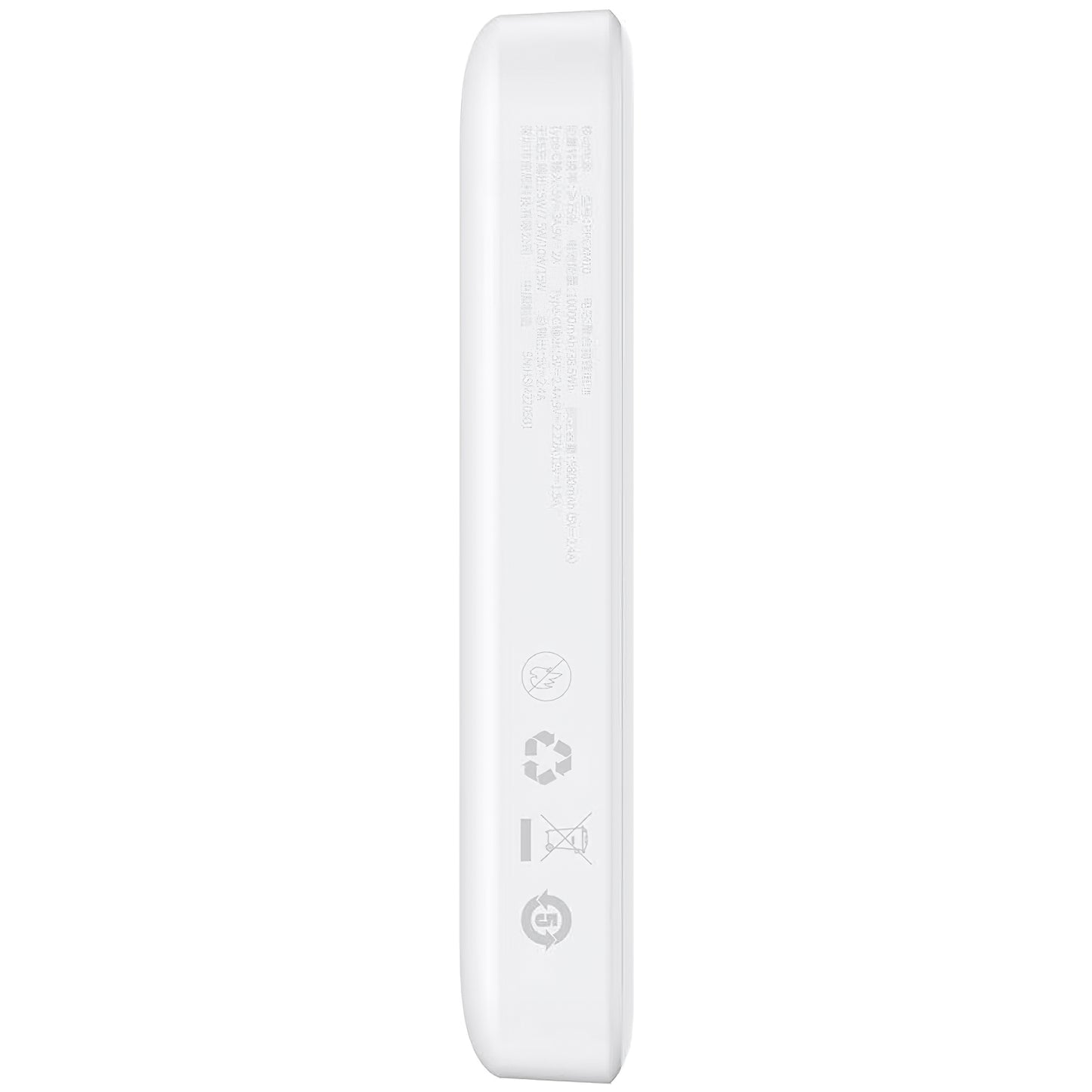 Baseus Magnetic Mini External Battery, 10000mAh, 20W, PD + FQI, 1 x USB-C, White P10059001223-00