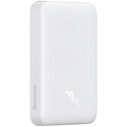 Baseus Magnetic Mini External Battery, 10000mAh, 20W, PD + FQI, 1 x USB-C, White P10059001223-00