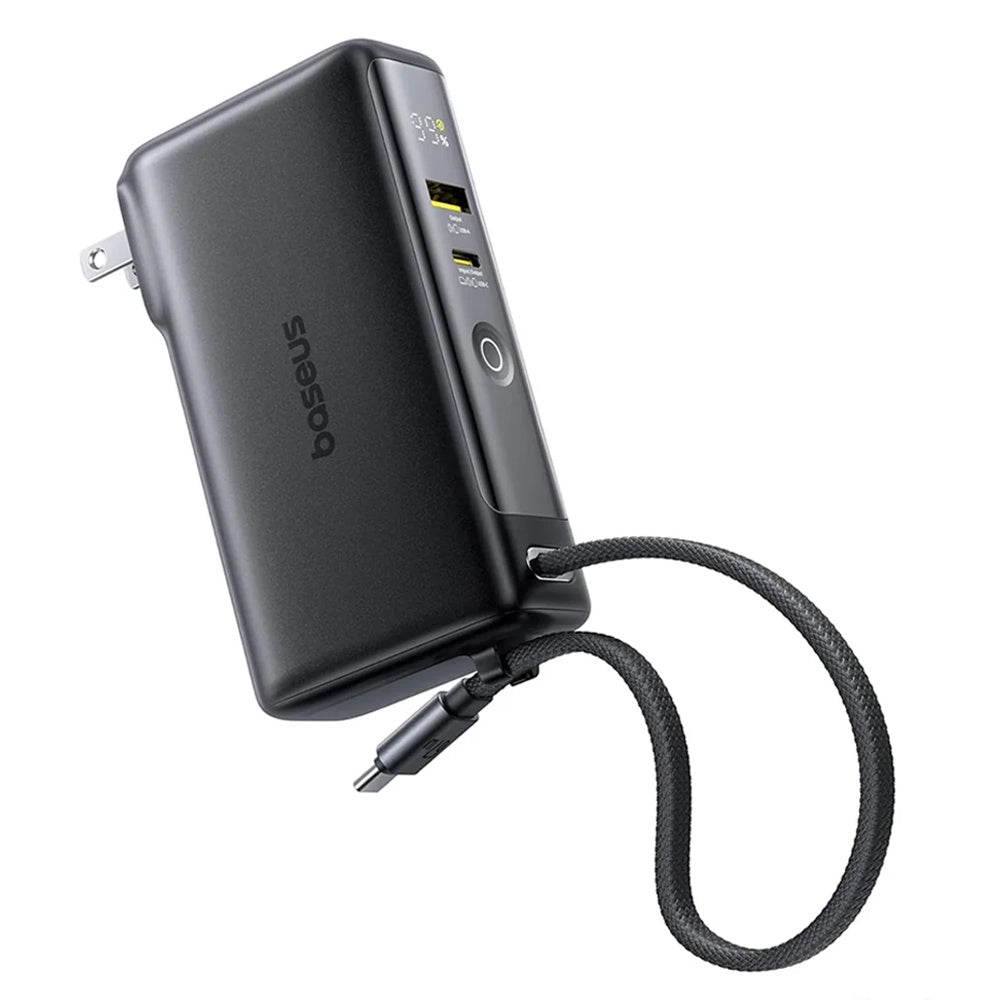 Externer Akku Baseus Nomos NT11 Omni US, 10000mAh, 67W, QC + PD, 1 x USB-A - 2 x USB-C, Schwarz P10078807123-00