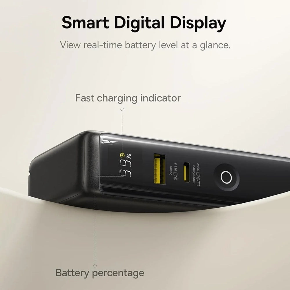 Externer Akku Baseus Nomos NT11 Omni US, 10000mAh, 67W, QC + PD, 1 x USB-A - 2 x USB-C, Schwarz P10078807123-00