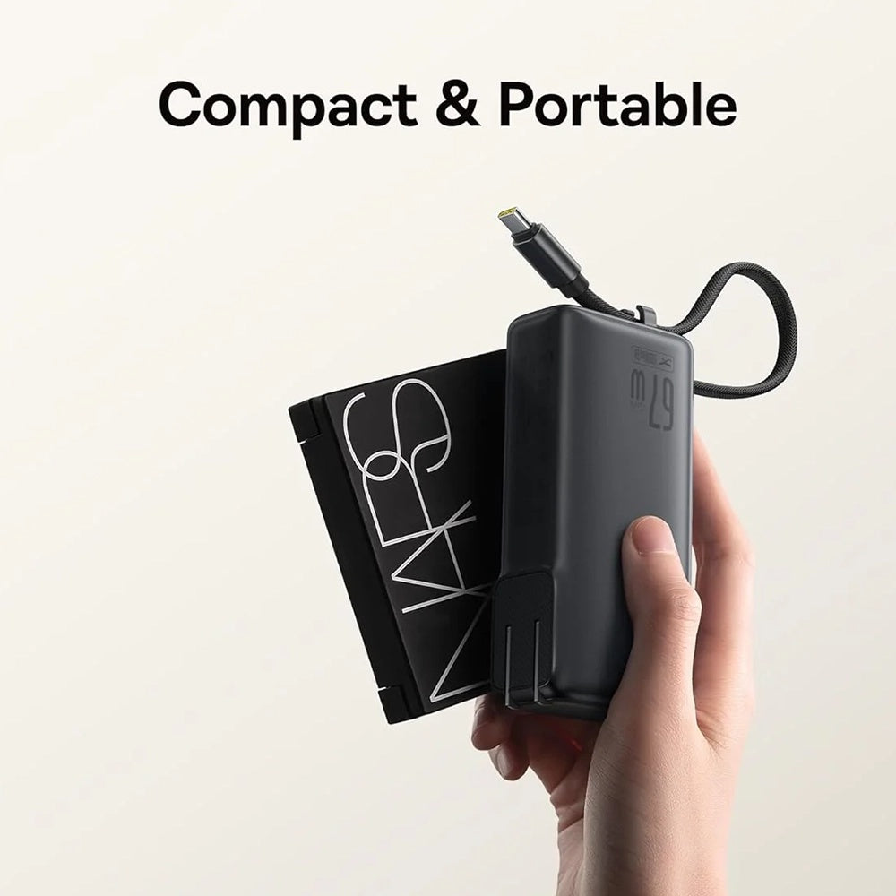 Externer Akku Baseus Nomos NT11 Omni US, 10000mAh, 67W, QC + PD, 1 x USB-A - 2 x USB-C, Schwarz P10078807123-00