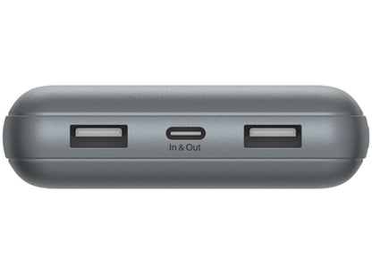Externe Batterie Belkin BoostCharge Pro, 20000mAh, 15W, 1 x USB-C - 2 x USB-A, Grau BPB012btGY