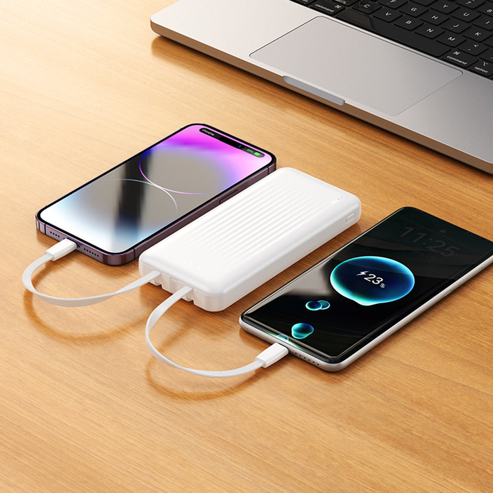 Externer Akku Borofone BJ79 Clever, 10000mAh, 10W, 1 x Lightning - 1 x USB-A - 1 x USB-C, Schwarz