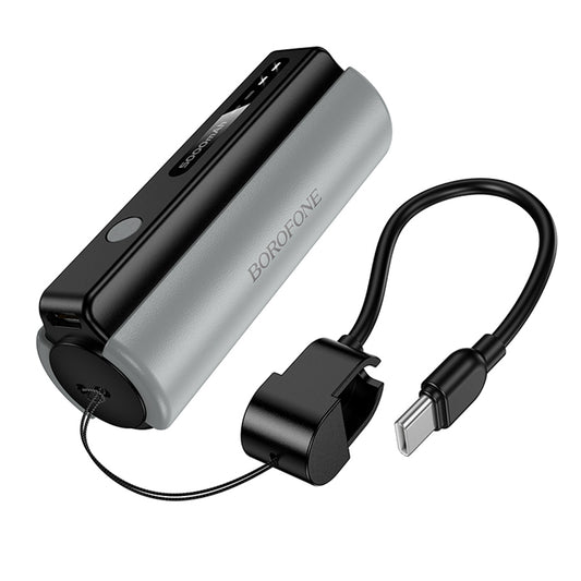 Externe Batterie Borofone BJ87 Star, 5000mAh, 10W, 1 x USB-C, Grau