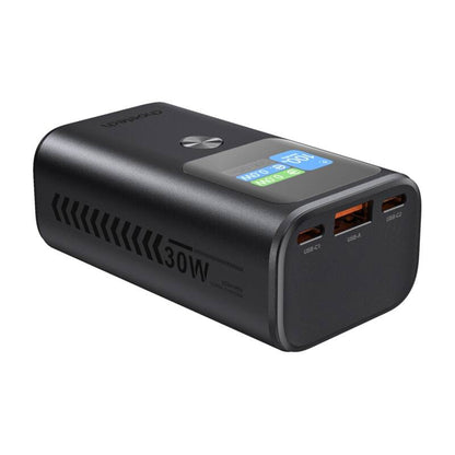Externer Akku Choetech B701, 10000mAh, 30W, QC + PD, 1 x USB-A - 2 x USB-C, Schwarz