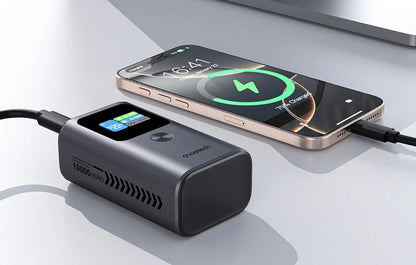 Externer Akku Choetech B701, 10000mAh, 30W, QC + PD, 1 x USB-A - 2 x USB-C, Schwarz