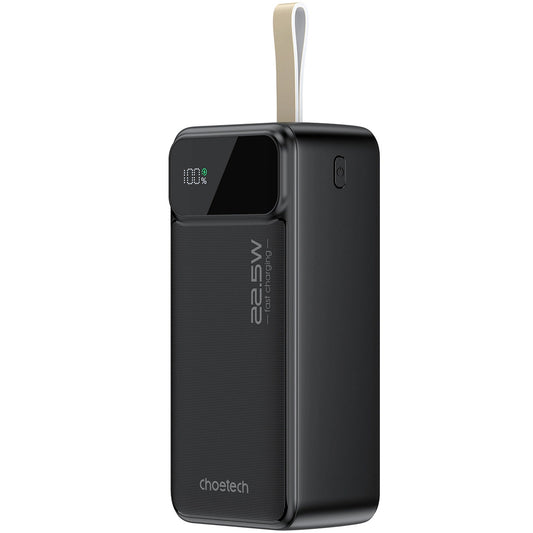 Externer Akku Choetech B731, 40000 mAh, 22,5 W, QC + PD, 1 x USB-C – 2 x USB-A, Schwarz