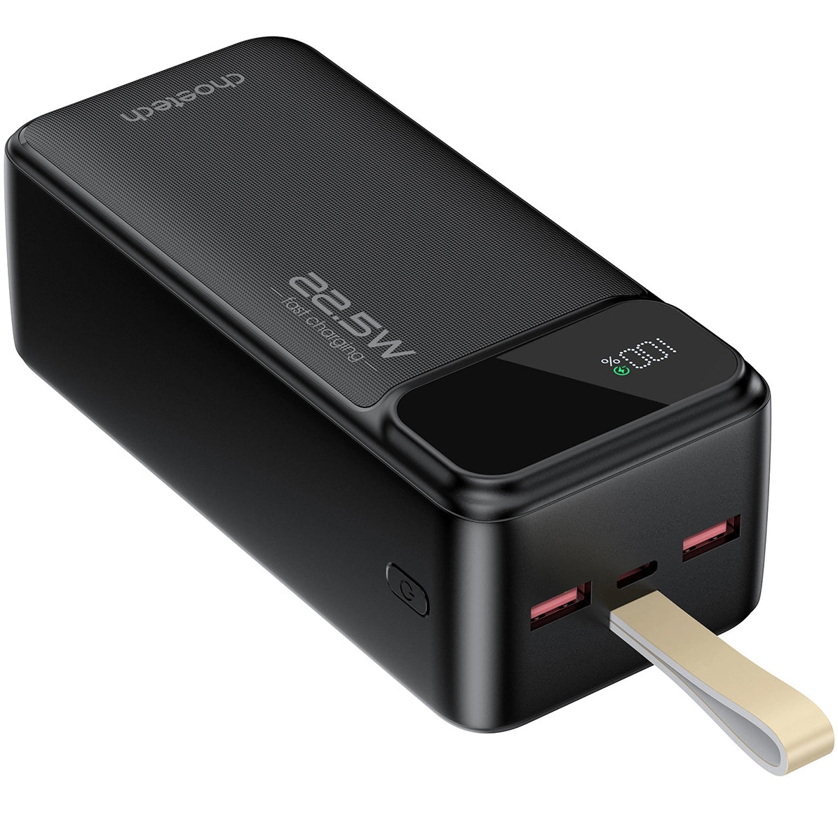 Externer Akku Choetech B731, 40000 mAh, 22,5 W, QC + PD, 1 x USB-C – 2 x USB-A, Schwarz