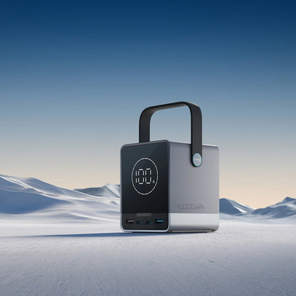 Externe Batterie Cuktech, 40000mAh, 300W, QC + PD + FQI, 1 x QI - 2 x USB-A - 2 x USB-C, Schwarz