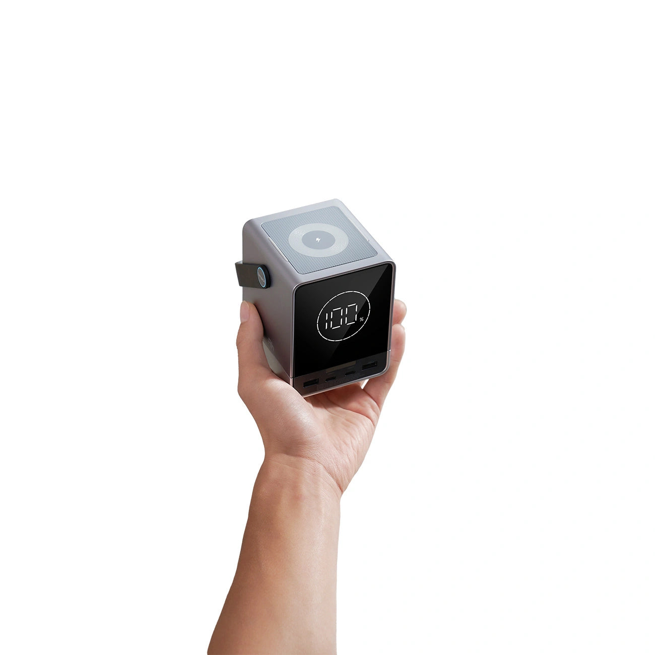 Externe Batterie Cuktech, 40000mAh, 300W, QC + PD + FQI, 1 x QI - 2 x USB-A - 2 x USB-C, Schwarz