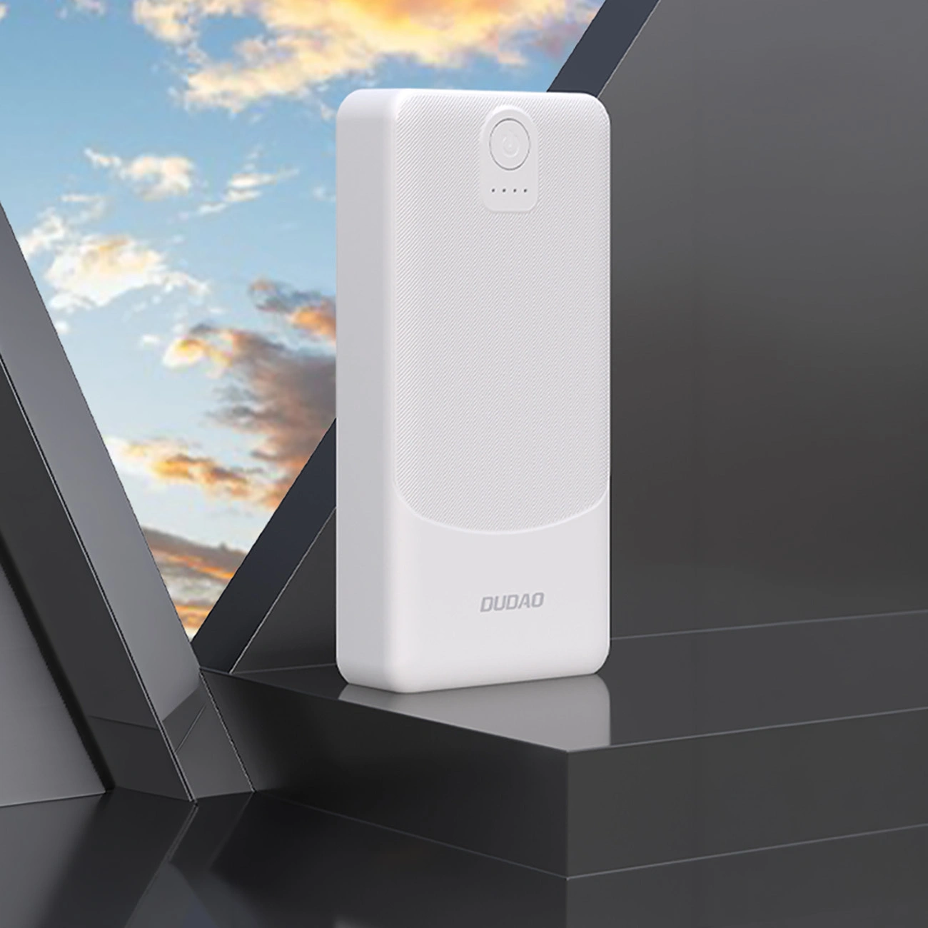 Externer Akku Dudao K10Pro, 20000mAh, 12W, 2 x USB-A, Weiß