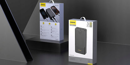Externer Akku Dudao K10Pro, 20000mAh, 12W, 2 x USB-A, Schwarz