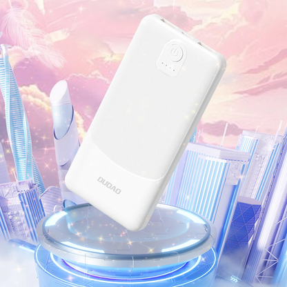 Externer Akku Dudao K10Pro, 20000mAh, 12W, 2 x USB-A, Weiß