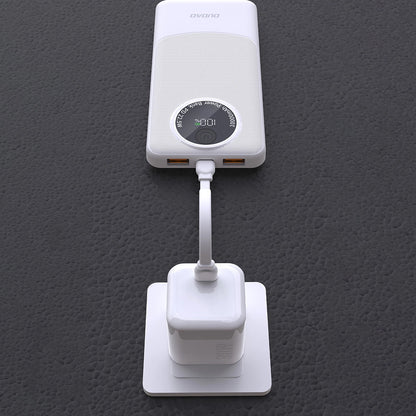 Externer Akku Dudao K12Pro, 20000mAh, 22.5W, QC + PD, 1 x USB-C - 2 x USB-A, Weiß