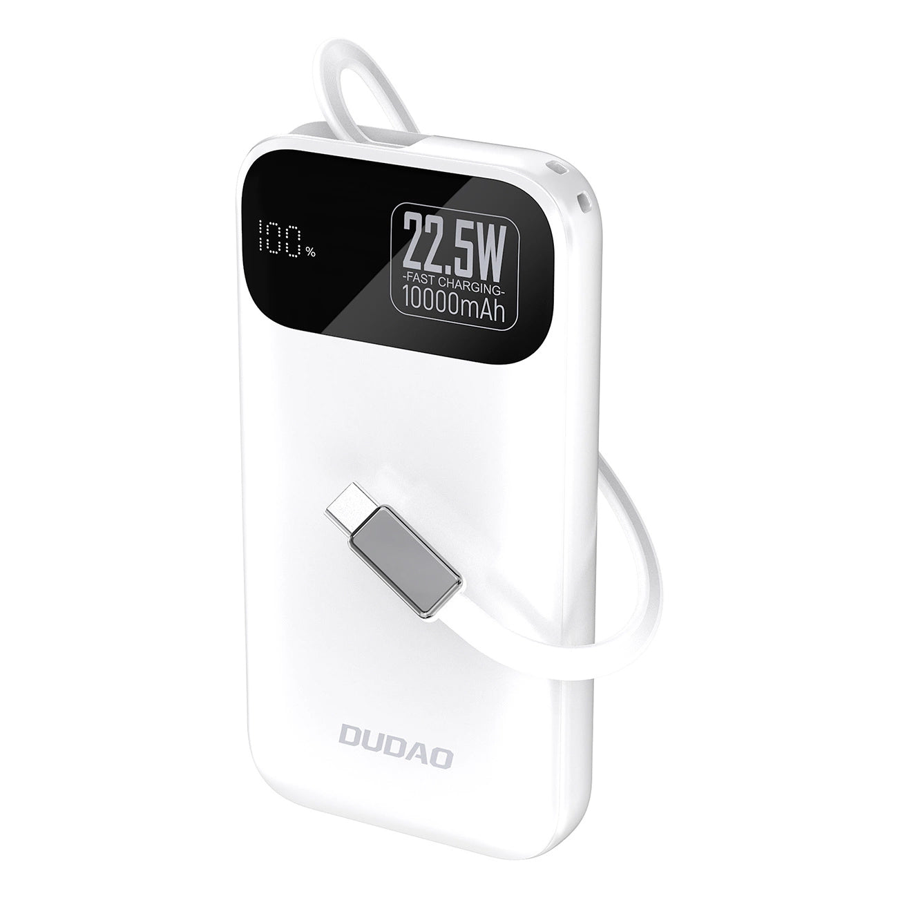 Externer Akku Dudao K31, 10000mAh, 22.5W, PD, 2 x USB-C, Weiß