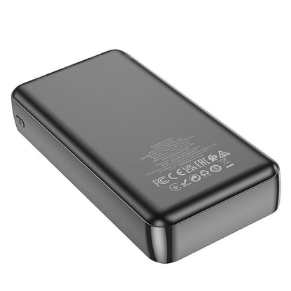 HOCO J100A External Battery, 20000mAh, 10W, 2 x USB-A, Black