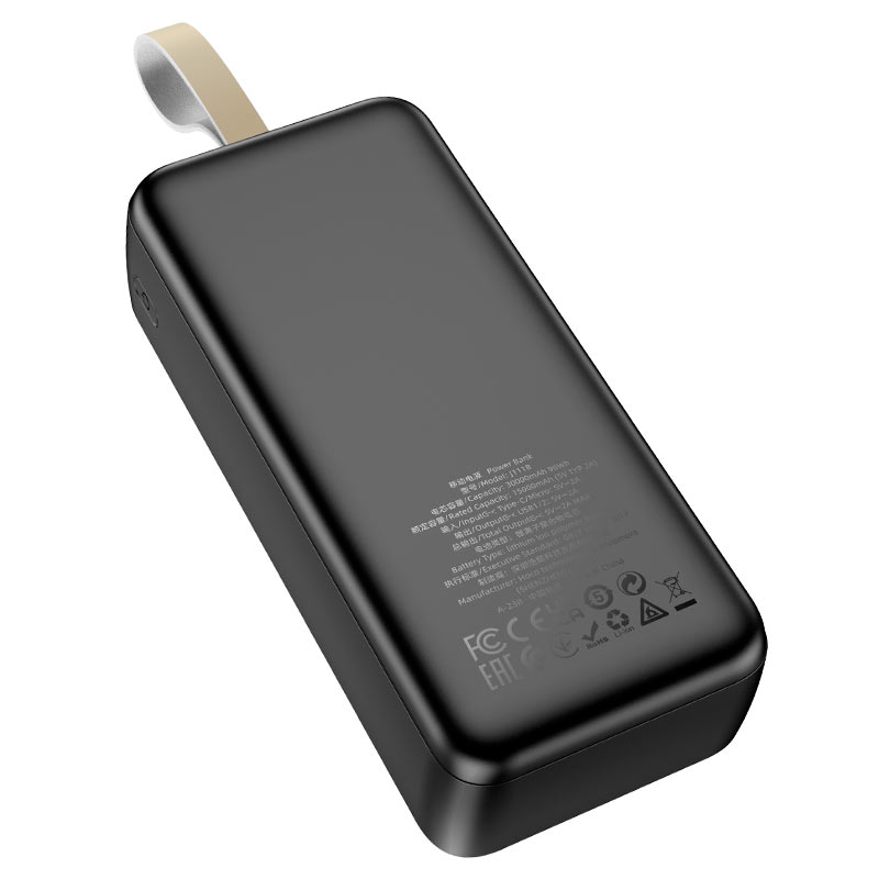 Externer Akku HOCO J111B, 30000 mAh, 10 W, 2 x USB-A, Schwarz