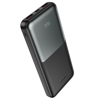 HOCO J136 Powerbank, 10000 mAh, 22,5 W, QC + PD, 1 x USB-C – 2 x USB-A, Schwarz