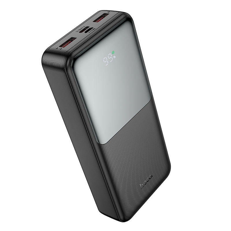 Externe Batterie HOCO J136A, 20000mAh, 22,5W, QC + PD, 1 x USB-C - 2 x USB-A, Schwarz