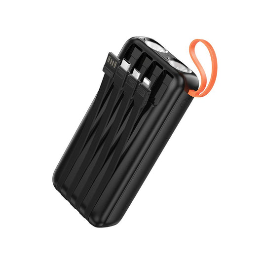 Externe Batterie HOCO J151A, 20000mAh, 10W, 1 x Lightning - 1 x microUSB - 1 x USB-A - 1 x USB-C, Schwarz