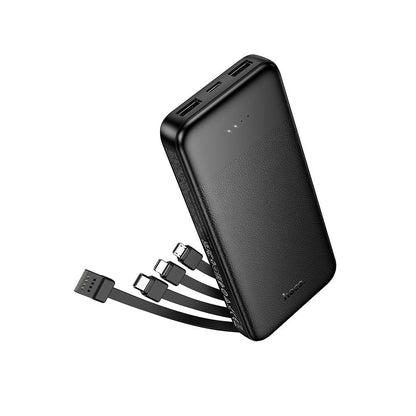 Externe Batterie HOCO J163, 10000mAh, 10W, 1 x Lightning - 1 x microUSB - 2 x USB-A - 1 x USB-C, Schwarz