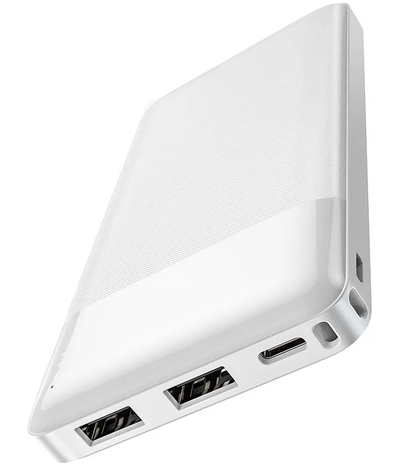 Externer Akku HOCO J72, 10000mAh, 10W, 2 x USB-A, Weiß
