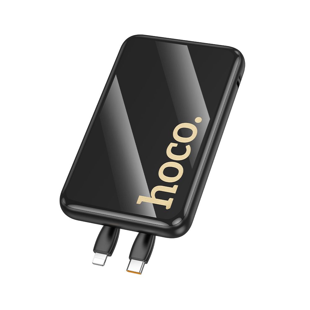 Externe Batterie HOCO Q37, 10000mAh, 22,5W, QC + PD, 1 x Lightning - 1 x USB-A - 2 x USB-C, Schwarz
