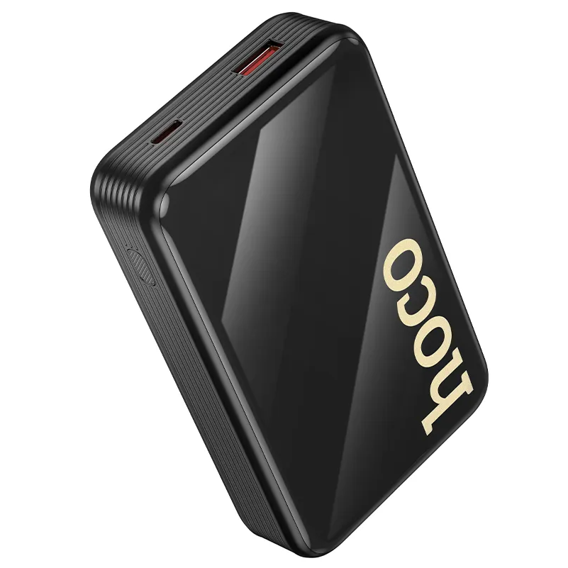 Externe Batterie HOCO Q37A, 20000mAh, 22,5W, QC + PD, 1 x Lightning - 1 x USB-A - 2 x USB-C, Schwarz