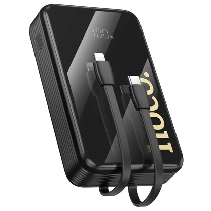 Externe Batterie HOCO Q37A, 20000mAh, 22,5W, QC + PD, 1 x Lightning - 1 x USB-A - 2 x USB-C, Schwarz