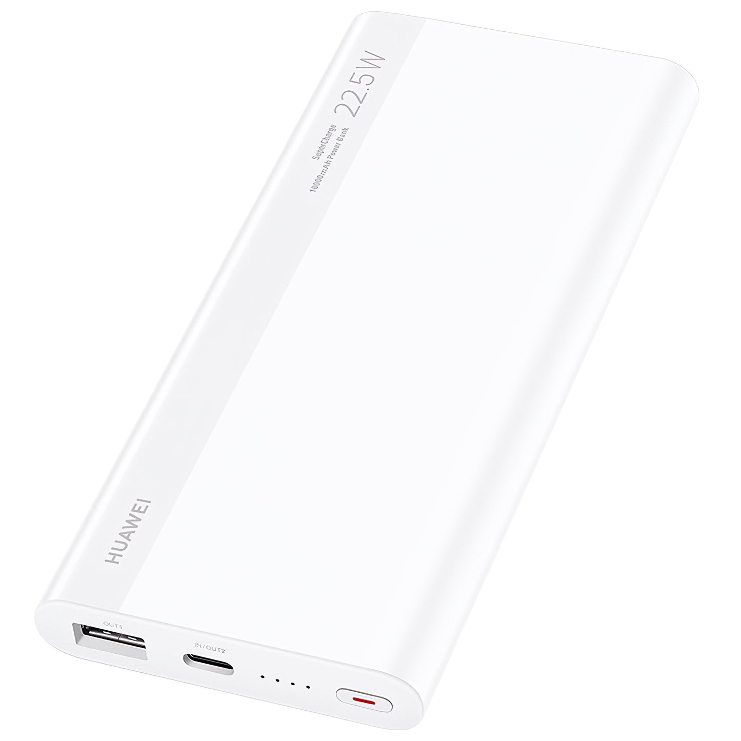 Huawei SuperCharge Externer Akku, 10000 mAh, 22,5 W, QC + PD, 1 x USB-A – 1 x USB-C, Weiß 55034445