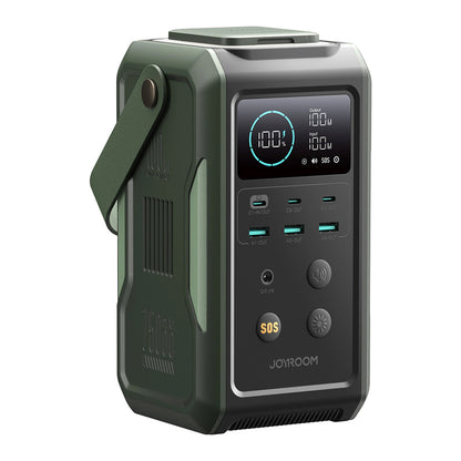 Externe Batterie Joyroom JR-PBF10, 75000mAh, 100W, QC + PD, 3 x USB-A - 3 x USB-C, Grün
