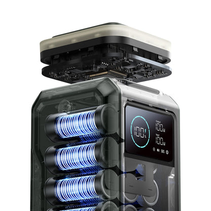 Externe Batterie Joyroom JR-PBF10, 75000mAh, 100W, QC + PD, 3 x USB-A - 3 x USB-C, Grün