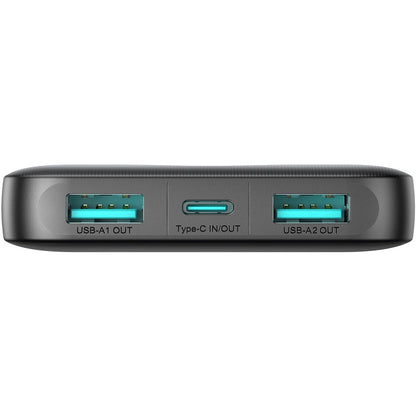 Externer Akku Joyroom JR-PBF12, 10000 mAh, 12 W, 1 x USB-C – 2 x USB-A, Schwarz